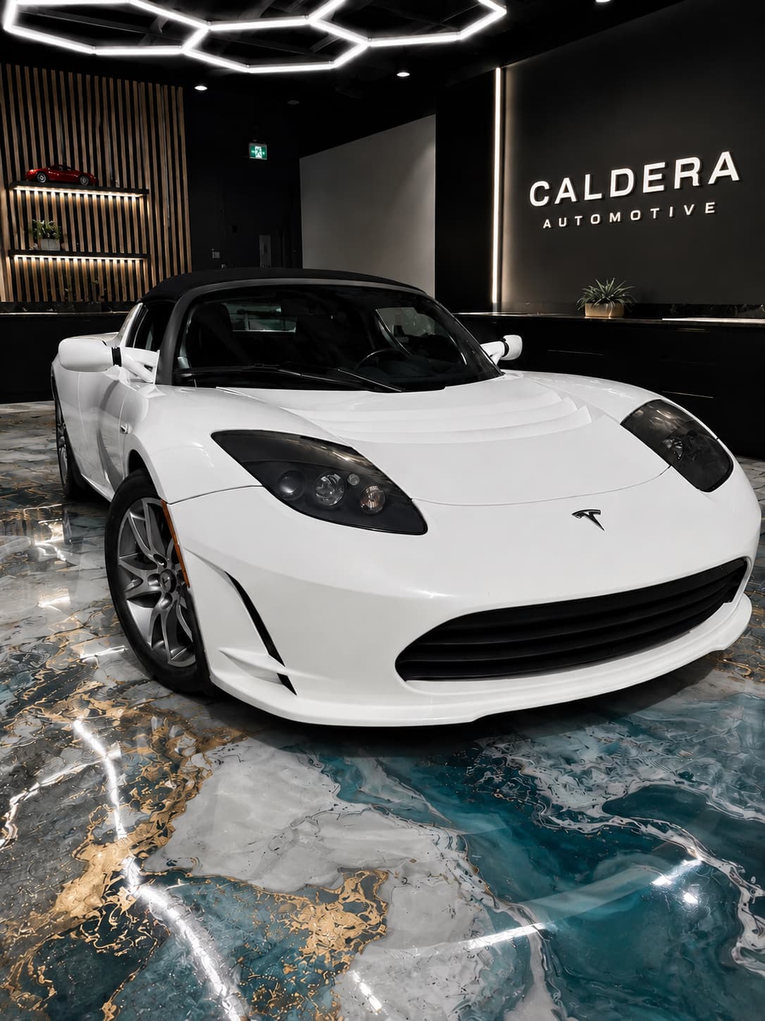Premium auto met window tinting afwerking