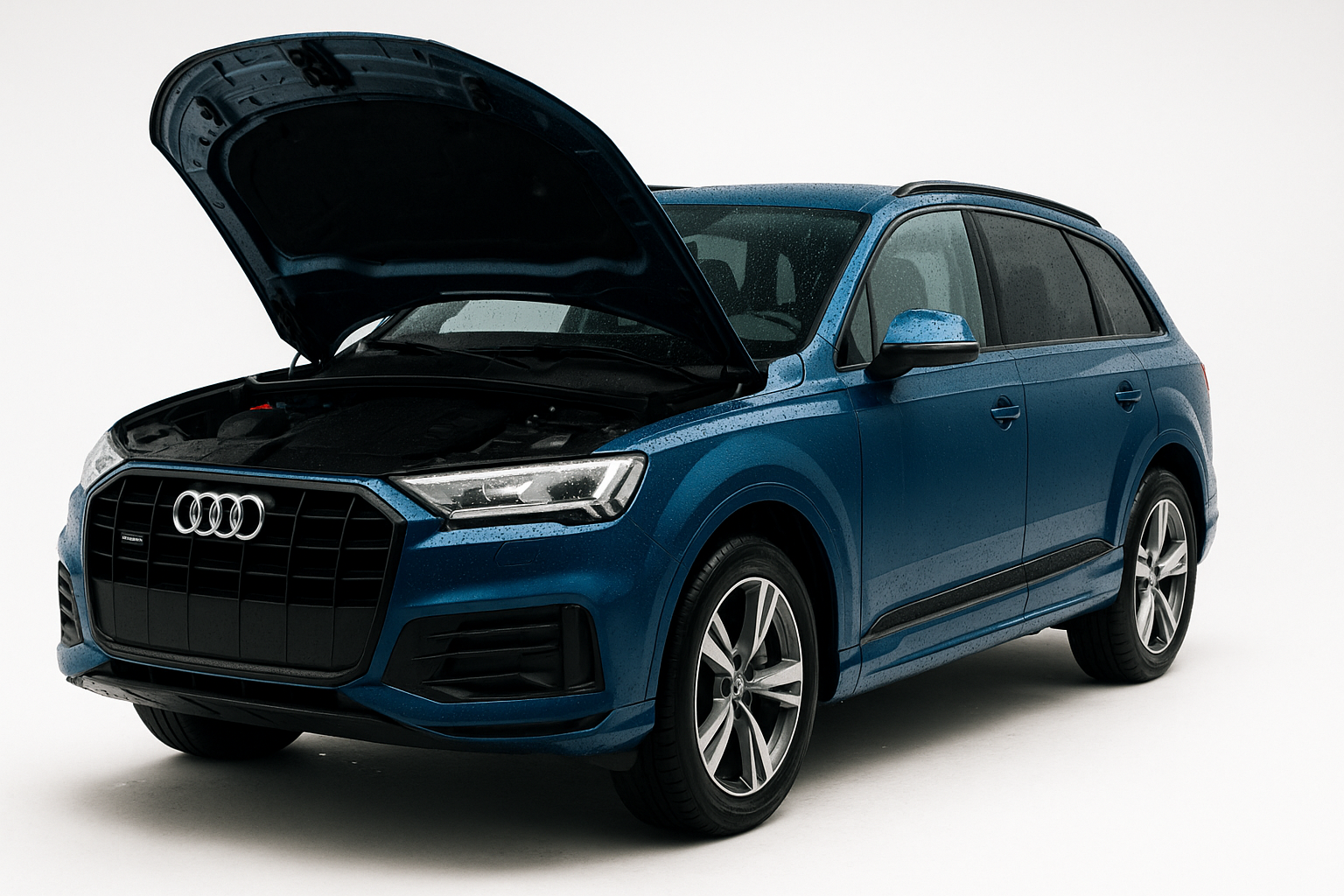 Audi Q7 hood open